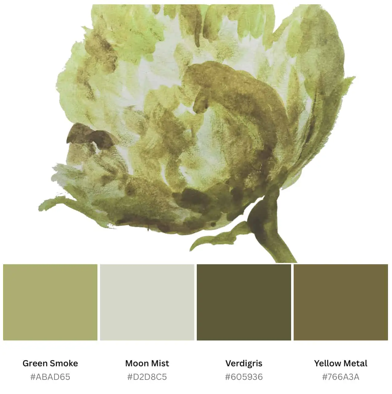 moss green color palette