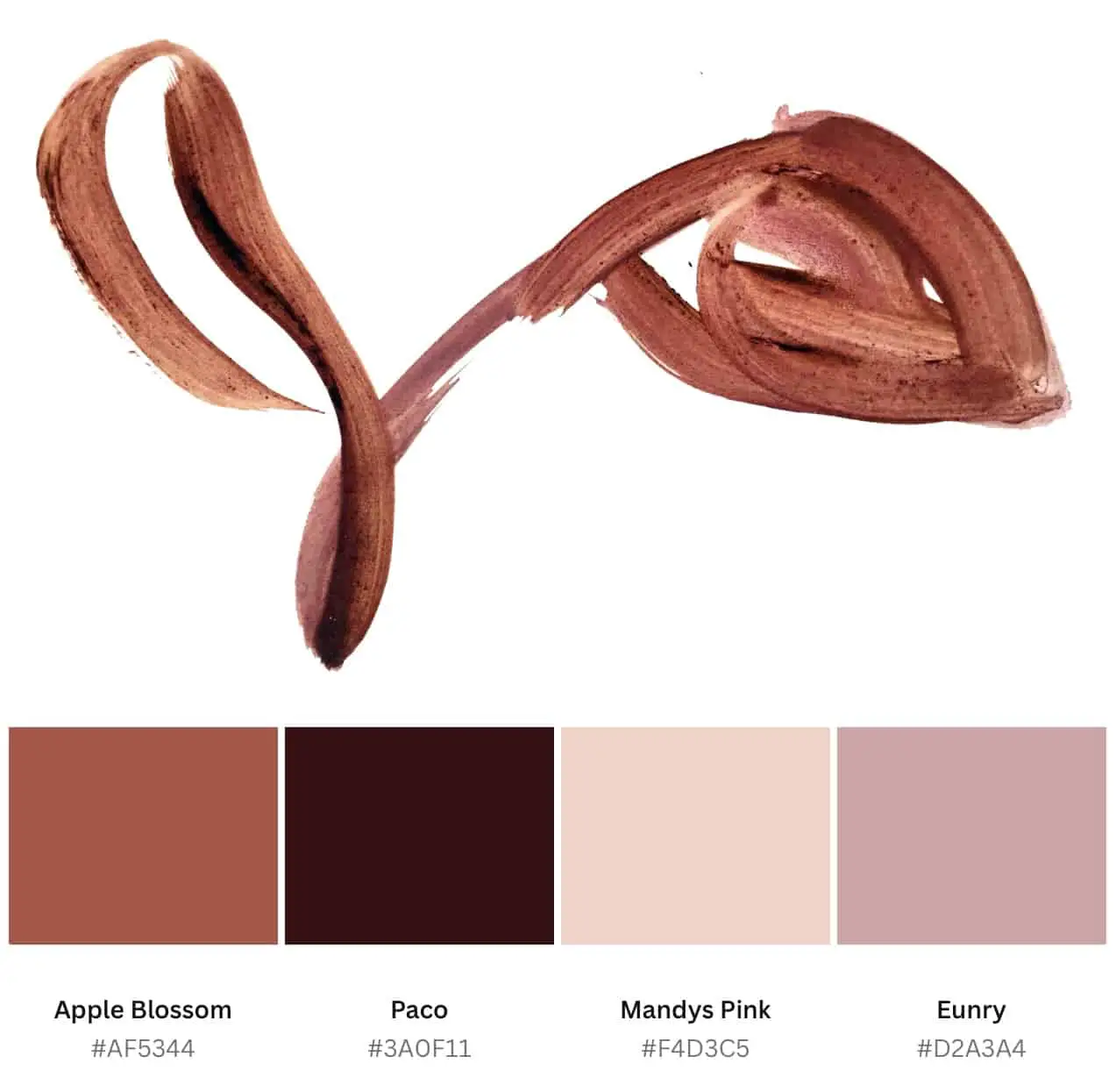 copper blush color palette
