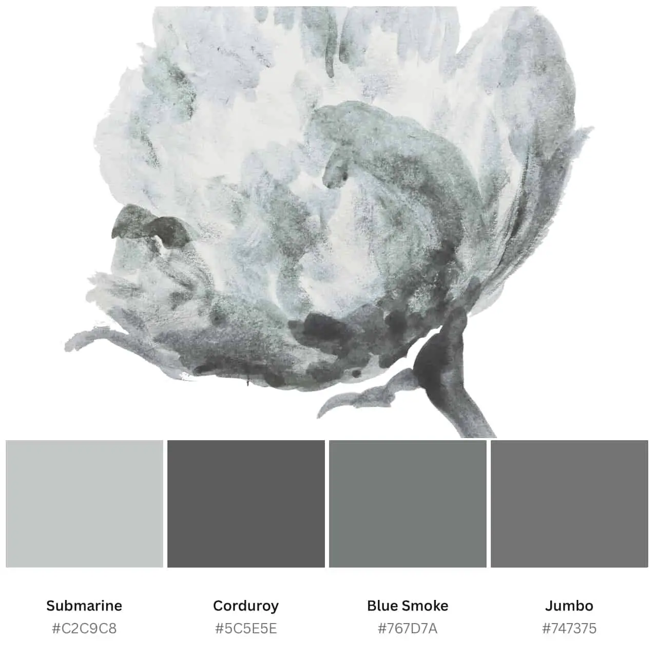stone gray color palette
