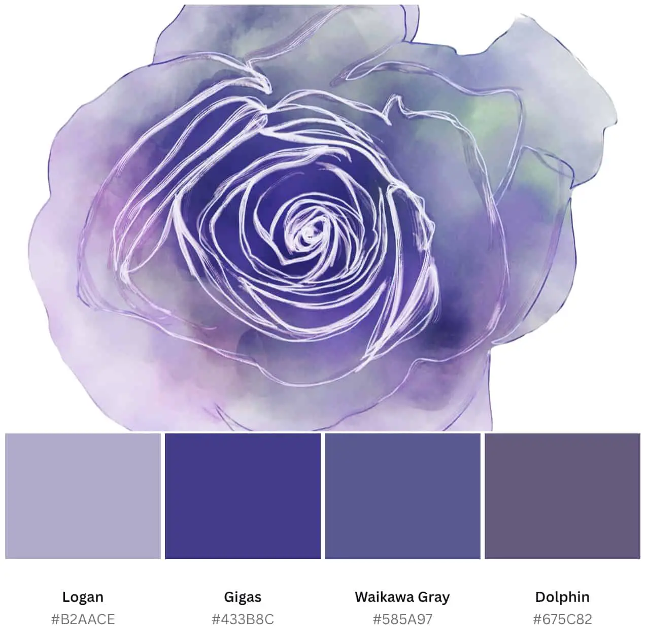 iris blue color palette