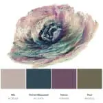 plum and navy color palette