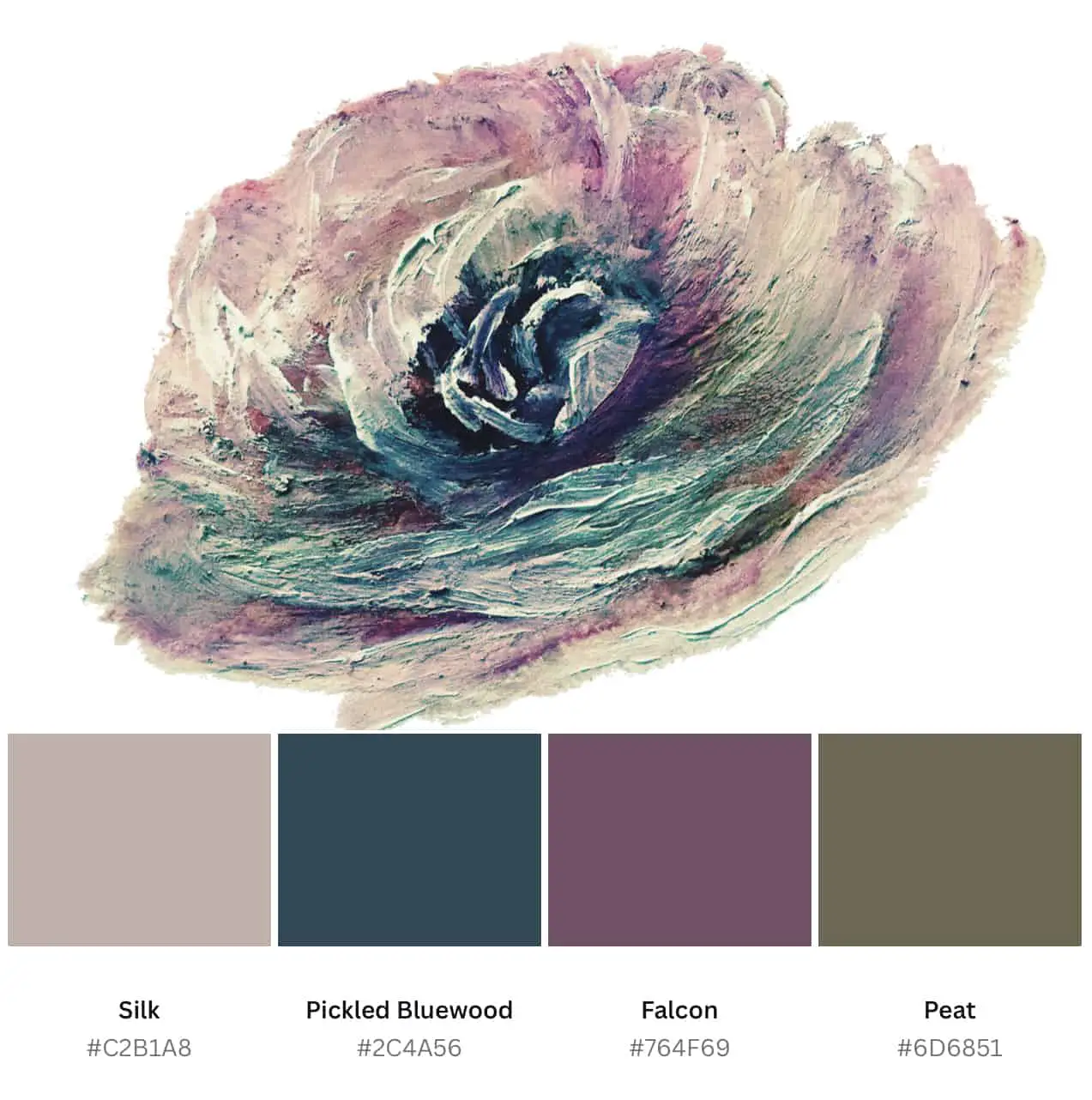 plum and navy color palette