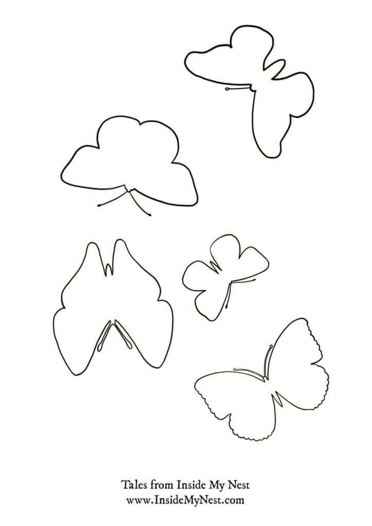 Free printable butterfly outline